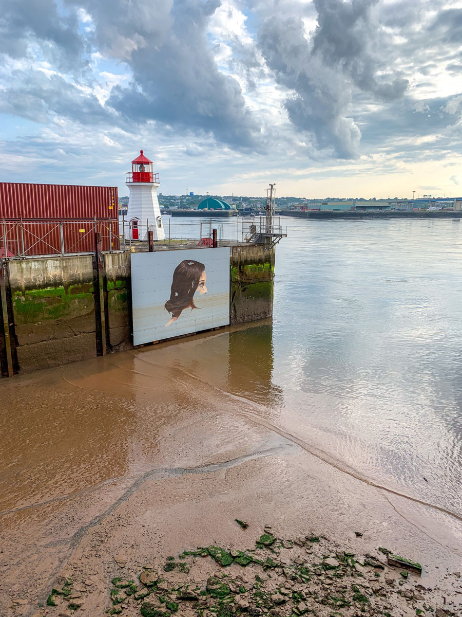Behind the scenes look at The Hula Mural creation in Saint John - East Coast Mermaid 2