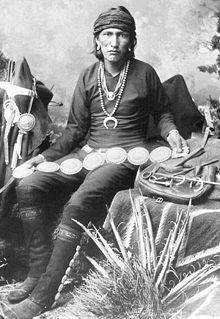 Atsidi Sani, a Navajo silversmith, circa 1883