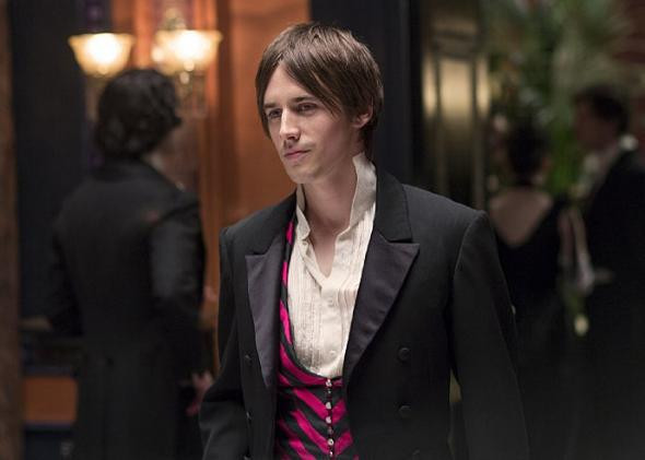 Reeve Carney portraying Dorian Gray in Penny Dreadful, a character explored in depth by writer John Logan.