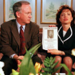 John and Patsy Ramsey address the media in 1997 regarding the JonBenét Ramsey murder case.