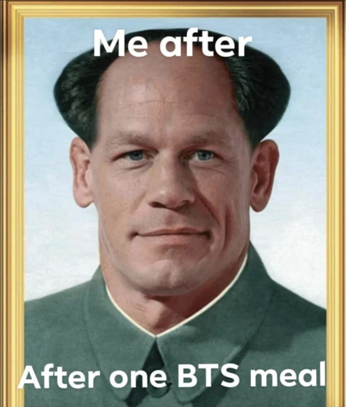 Me after After one BTS meal