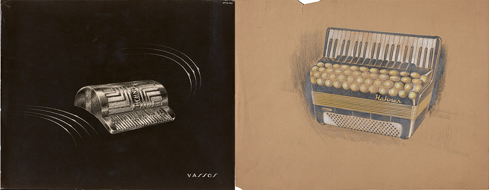 Accordion designs by John Vassos
