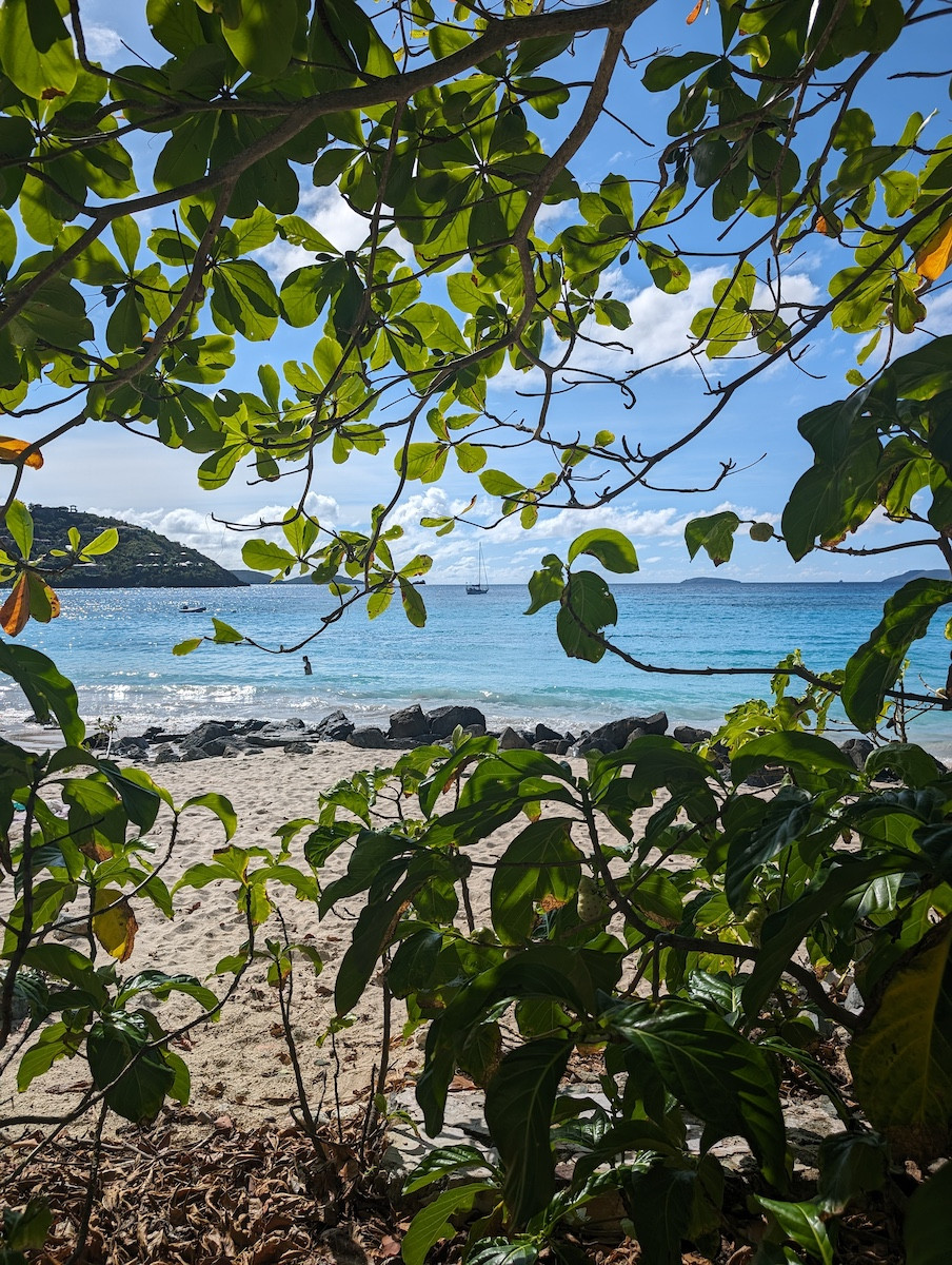Serene Cinnamon Bay Beach, St. John, perfect for family relaxation