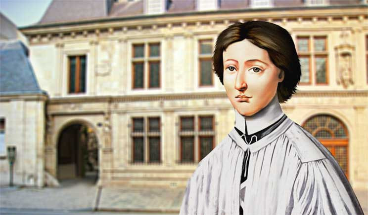 St. John Baptist de La Salle statue in front of De La Salle Hall