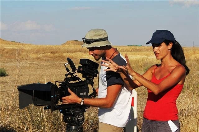 Stelana Kliris filming Committed in Cyprus