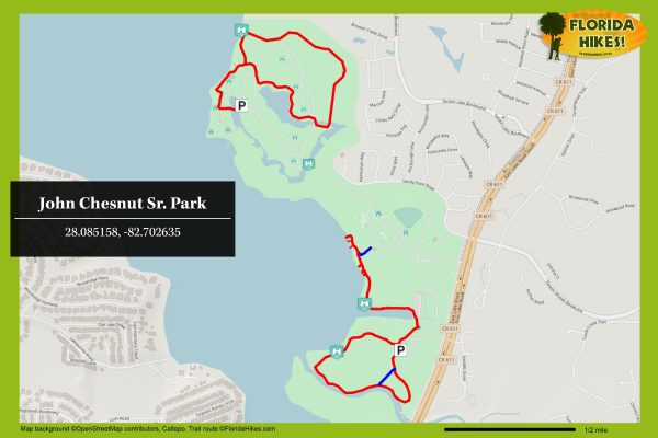 John Chesnut Sr trail map