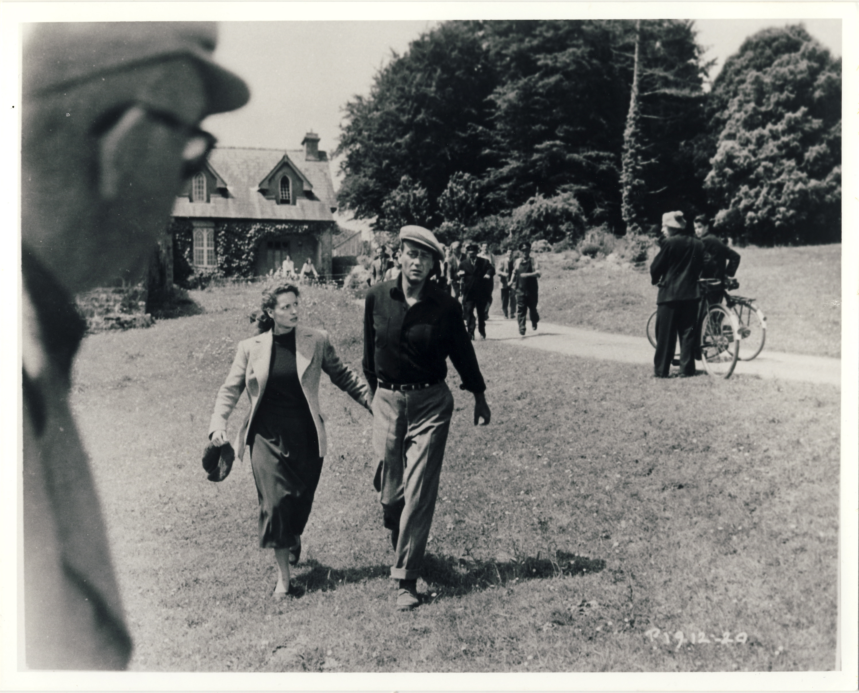 John Ford directing John Wayne, a classic image