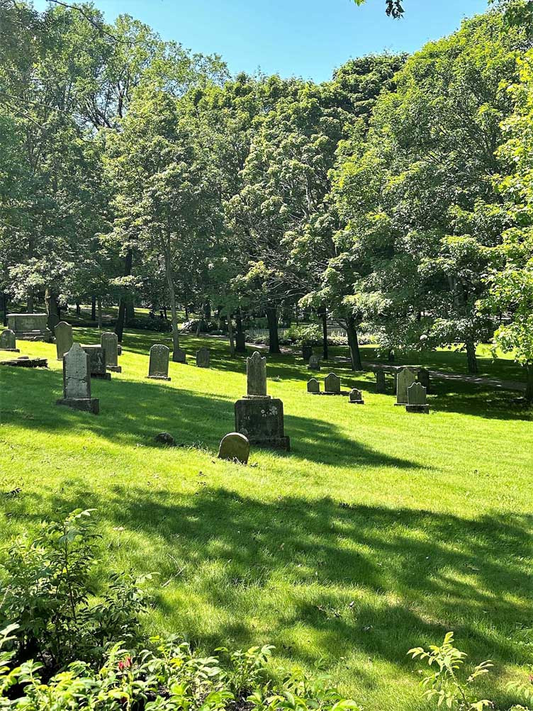 Old Loyalist Burial Ground, a historic park in Saint John, New Brunswick, commemorating the city's history