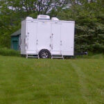 portable toilet rental in Bergen County restroom trailer