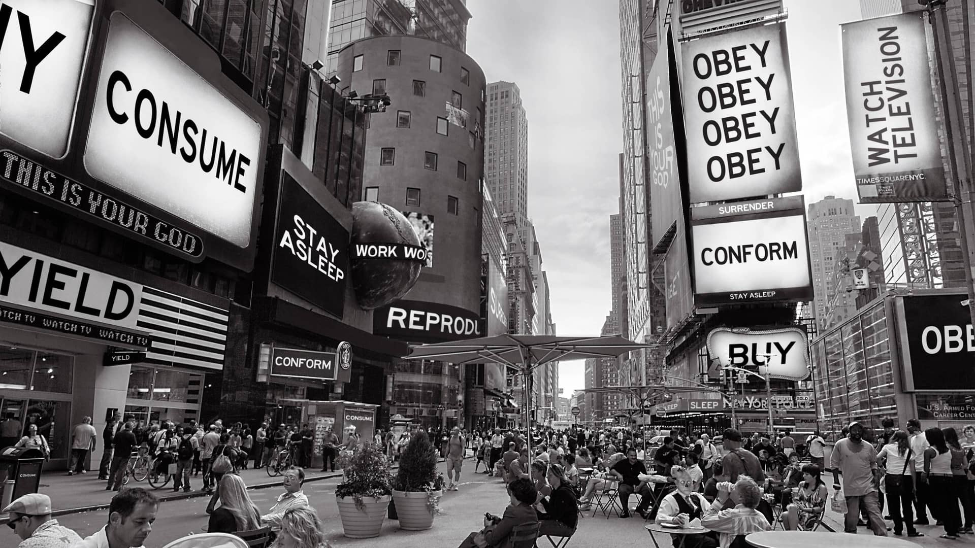 Scene from the 1988 film “They Live”