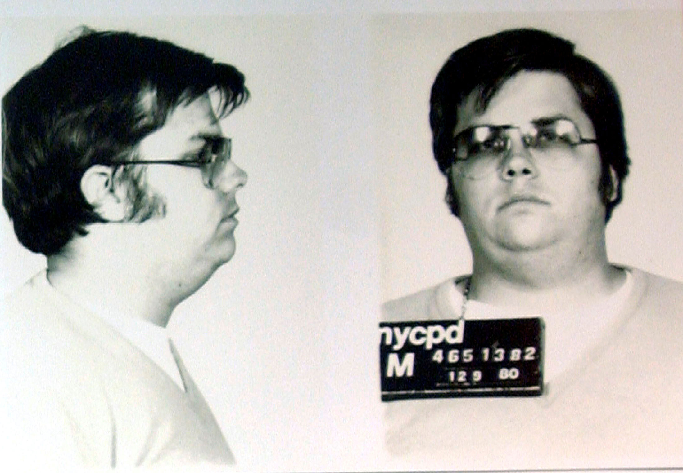 A mug-shot of Mark David Chapman, who shot and killed John Lennon.
