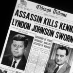 Front page of the *Chicago Tribune* on November 23, 1963, the day after the assassination of Pres. John F. Kennedy highlighting the immediate shock and disbelief