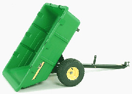 Sloped tailgate for easy emptying