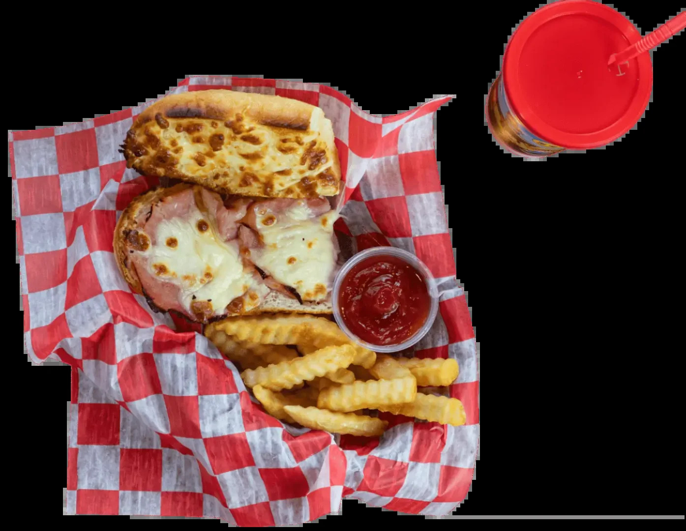 Big John's Pizzeria Ham &amp; Cheese
